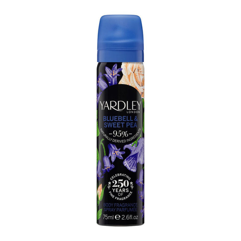 Yardley London Bluebell & Sweet Pea 75ml Deodoriser Body Spray Women Fragrance Payday Deals