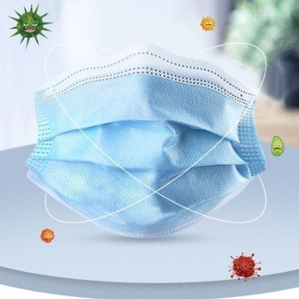 2000x Disposable Surgical Face Mask Dust Mouth Guard 3 Ply Air Purifying Bulk