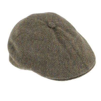 DENTS Mens Drivers Cap Abraham Moon Hat Tweed Peeky Blinders - Spruce