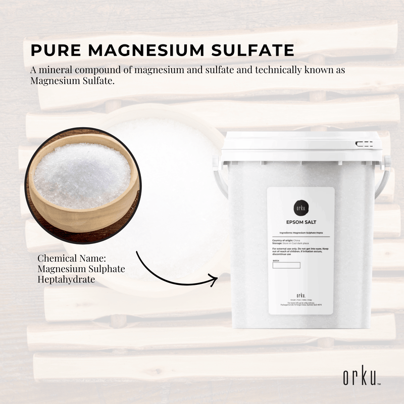 1.3kg Epsom Salt Tub - Magnesium Sulphate For Bath Skin Body Skin Care Payday Deals