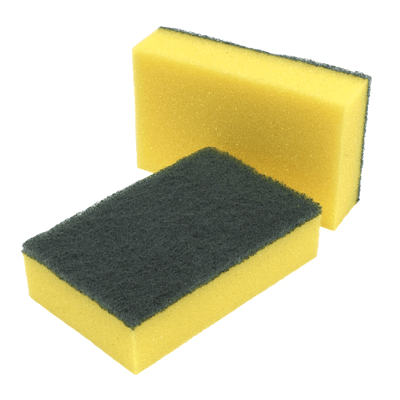 1 Pack of 3 Scourer Sponge Strong Commercial Grade Regular Duty 15x10x3cm Payday Deals