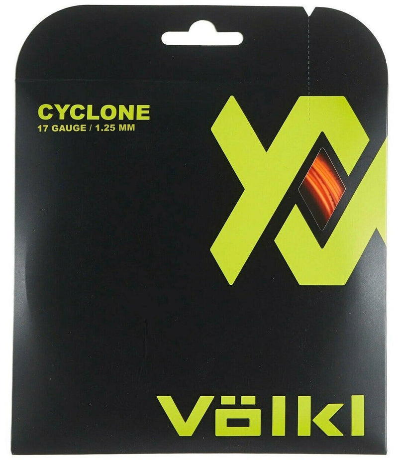 1 Pack Volkl Cyclone 17g/1.25mm Tennis Racquet Strings - Fluro Orange Payday Deals