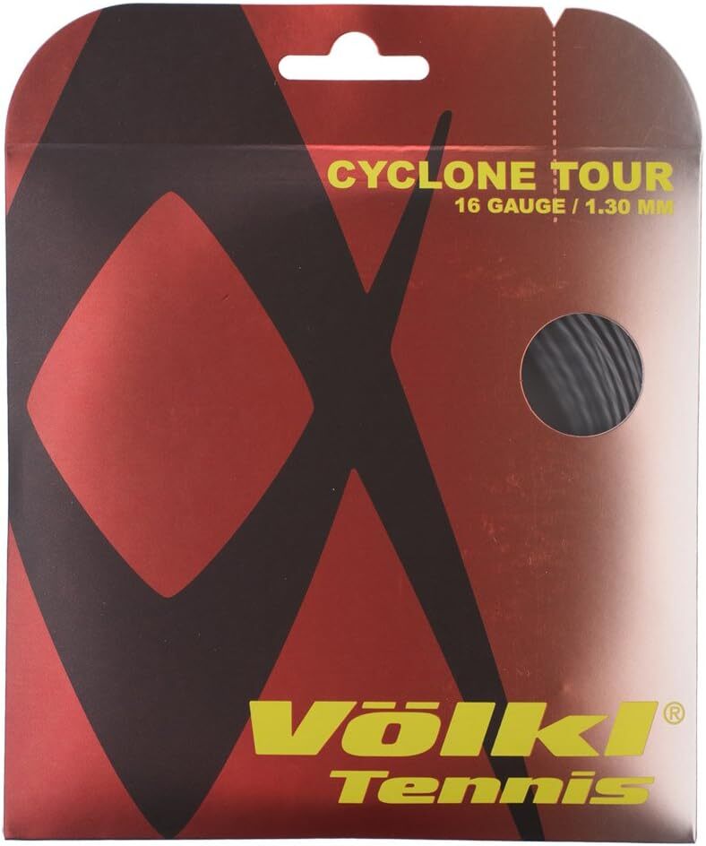 1 Pack Volkl Cyclone Tour 16g/1.30mm Tennis Racquet Strings - Anthracite Payday Deals
