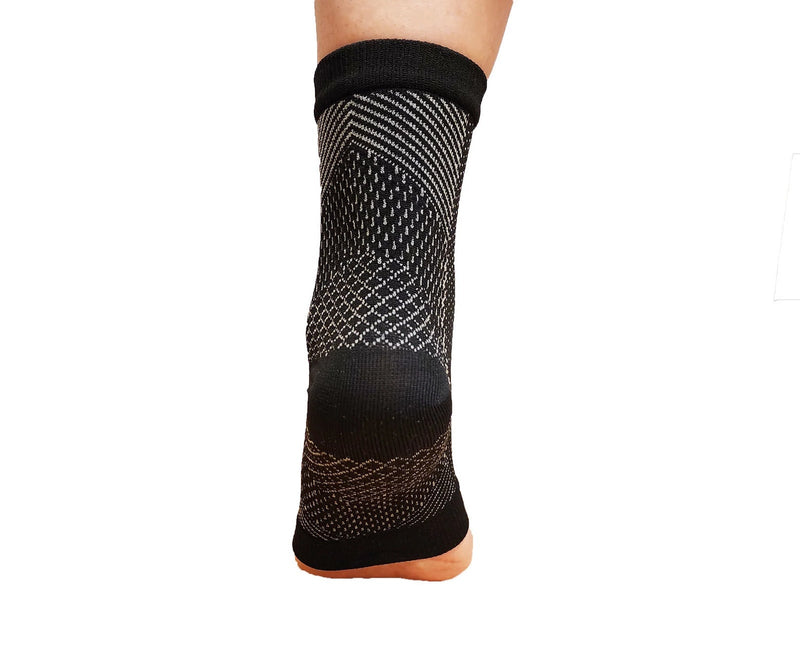 1 Pair AXIGN Medical Plantar Fasciitis Compression Sock Ankle Sleeve Support - Black Payday Deals