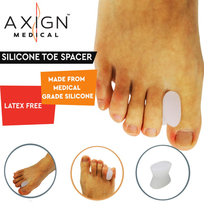 1 Pair Axign Medical Silicone Toe Spacer Straightener Foot Bunion Pain Relief Payday Deals