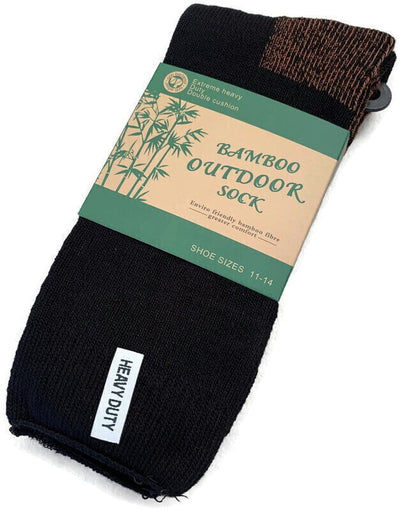 1 Pair BAMBOO OUTDOOR SOCKS Men's Heavy Duty Thick Work Socks Cushion Payday Deals