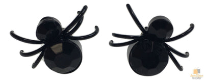 1 Pair SPIDER EARRINGS Halloween Fashion Ear Studs Scary Steel Piercing