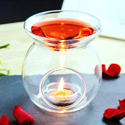 10 Bulk Buy Pack ofPerfume Scented Essential Oil Tealight Candle Burner Glass Lamp for Aromatherapy Spa Room Relax 14cm High Payday Deals