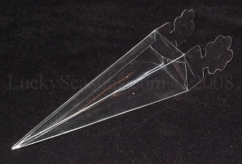 10 Pack of Clear Pyramid Triangle Shaped Small Clear Gift Box - Bomboniere Jewelry Gift Party Favor Model Candy Chocolate Soap Box Payday Deals