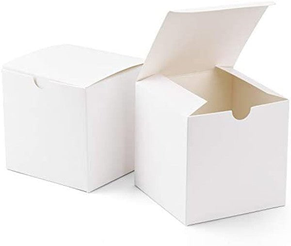 10 Pack of White 8x8x8cm Square Cube Card Gift Box - Folding Packaging Small rectangle/square Boxes for Wedding Jewelry Gift Party Favor Model Candy Chocolate Soap Box Payday Deals