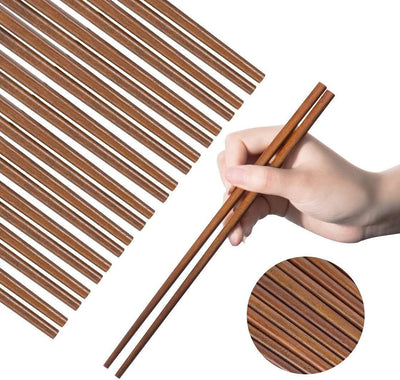 10 Pairs WOODEN CHOPSTICKS Wooden Wood Asian Wedding Dinner Gift High Quality