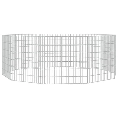 10-Panel Rabbit Cage 54x60 cm Galvanised Iron Payday Deals