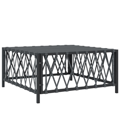 10 Piece Garden Lounge Set with Cushions Anthracite Steel Payday Deals