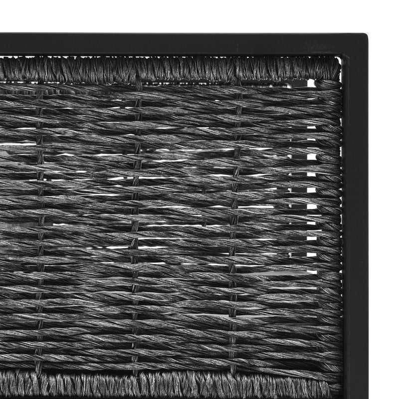 10 Piece Garden Lounge Set with Cushions Poly Rattan Anthracite Payday Deals