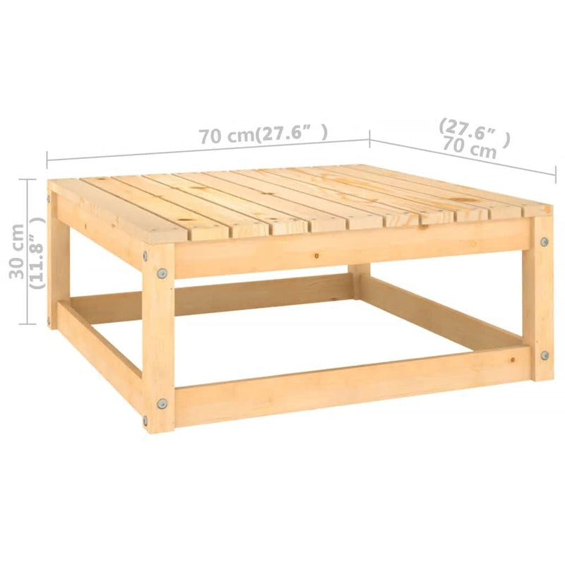 10 Piece Garden Lounge Set with Cushions Solid Pinewood Payday Deals