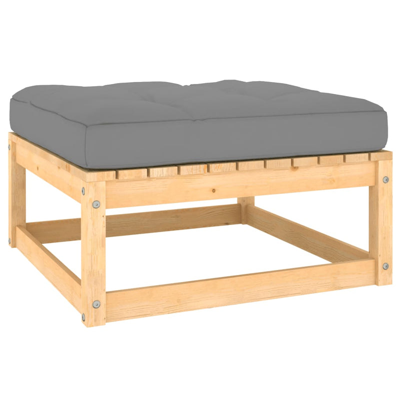 10 Piece Garden Lounge Set with Cushions Solid Pinewood Payday Deals