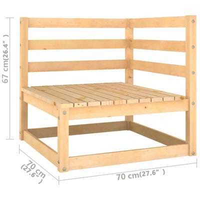 10 Piece Garden Lounge Set with Cushions Solid Pinewood Payday Deals