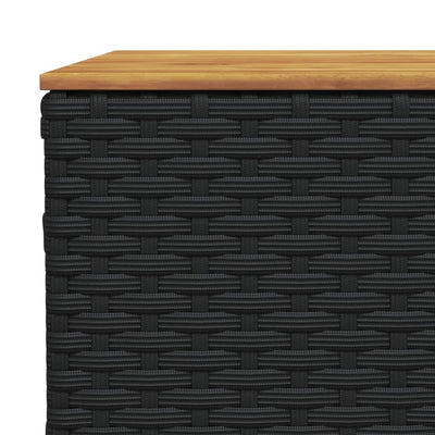 10 Piece Garden Sofa Set with Cushions Black Poly Rattan Payday Deals
