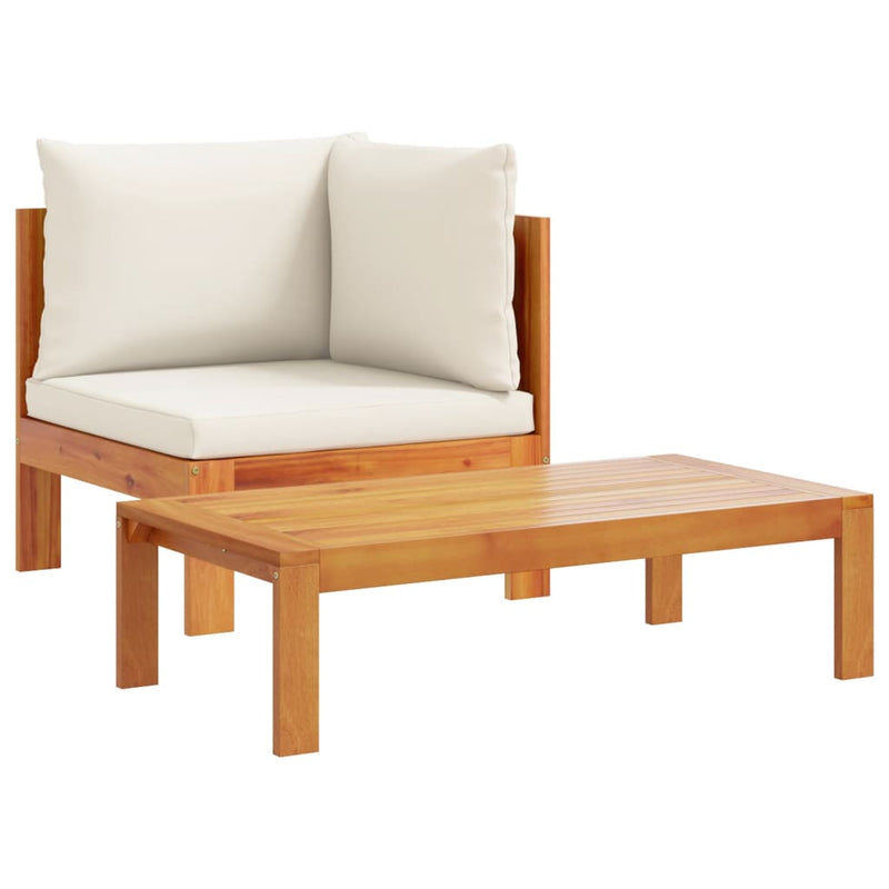 10 Piece Garden Sofa Set with Cushions Solid Wood Acacia Payday Deals