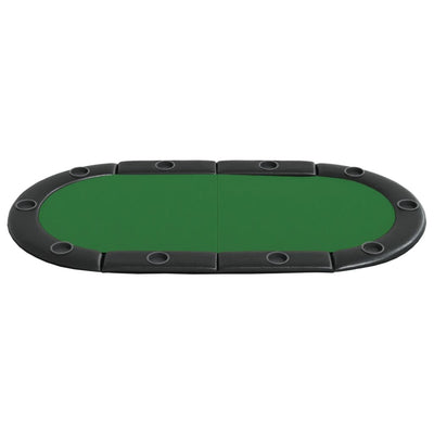 10-Player Folding Poker Tabletop Green 208x106x3 cm Payday Deals