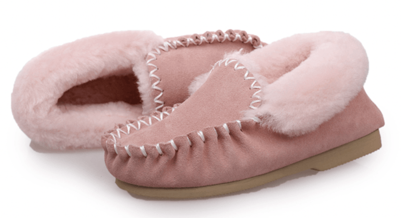 100% Australian Merino Sheepskin Moccasins Slippers Winter Casual Genuine Slip On UGG Payday Deals