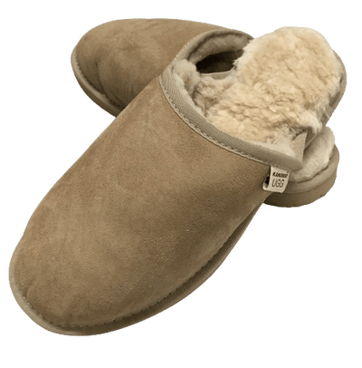 100% Australian Merino Sheepskin Scuffs Moccasins Slippers Winter Slip On UGG - Mens