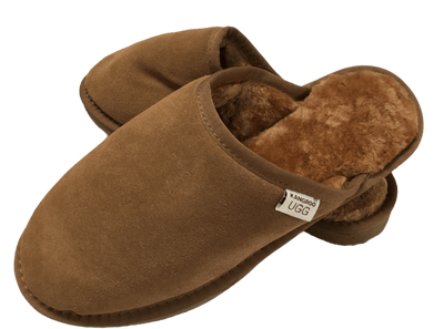 100% Australian Merino Sheepskin Scuffs Moccasins Slippers Winter Slip On UGG - Mens Payday Deals