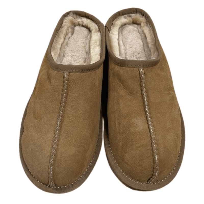 100% Australian Sheepskin Scuffs Clogs Moccasins Slippers Winter UGG - Chestnut Payday Deals