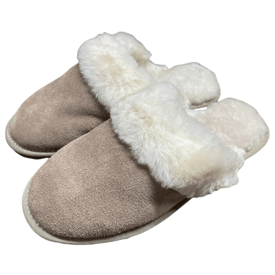 100% Australian Sheepskin Scuffs Moccasins Slippers Winter Non Slip UGG - Sand Payday Deals