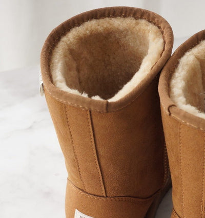 100% Australian Sheepskin UGG 3/4 Boots Moccasins Slippers Shoes Classic - Chestnut Payday Deals