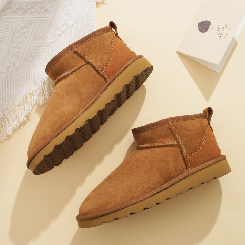 100% Australian Sheepskin UGG Ankle Boots Moccasins Slippers Shoes - Ultra Short Payday Deals