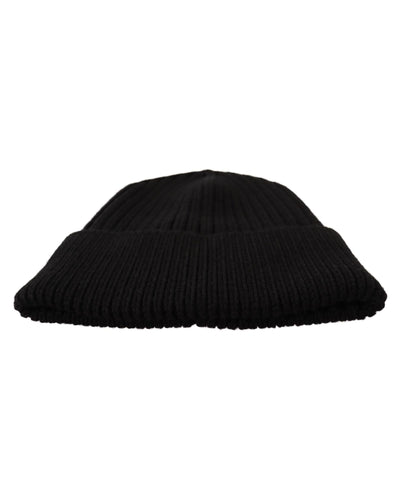 100% Authentic Dolce &amp; Gabbana Cable Knit Beanie Hat with Fleece Liner One Size Women Payday Deals