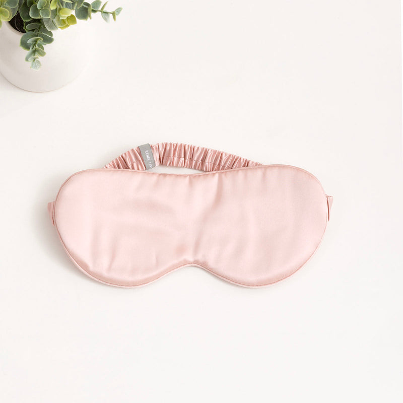 100% Mulberry Silk Blue Eye Mask by Renee Taylor Payday Deals