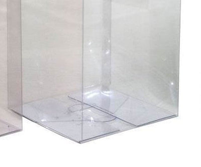 100 Pack of  12cm Square Cube Box - Large Bomboniere Exhibition Gift Product Showcase Clear Plastic Shop Display Storage Packaging Box Payday Deals