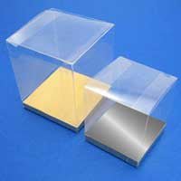 100 Pack of 9cm Sqaured Cube Gift Box -  Product Showcase Clear Plastic Shop Display Storage Packaging Box Payday Deals