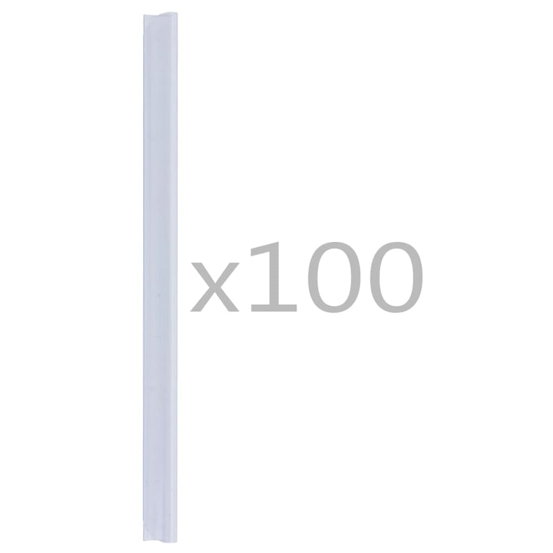 100 pcs Fence Strip Clips PVC Transparent Payday Deals
