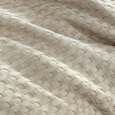 100% Premium Waffle Microfibre Quilt Cover Set (3Pcs) - Beige - King Payday Deals