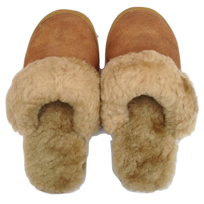 100% Sheepskin Moccasin Slippers Winter Genuine Scuffs Slip On Mens Womens Payday Deals