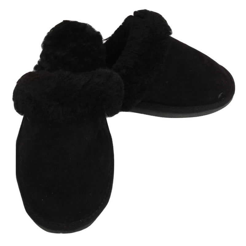 100% Sheepskin Moccasin Slippers Winter Genuine Scuffs Slip On Mens Womens Payday Deals