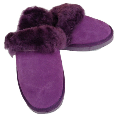 100% Sheepskin Moccasin Slippers Winter Genuine Scuffs Slip On Mens Womens Payday Deals