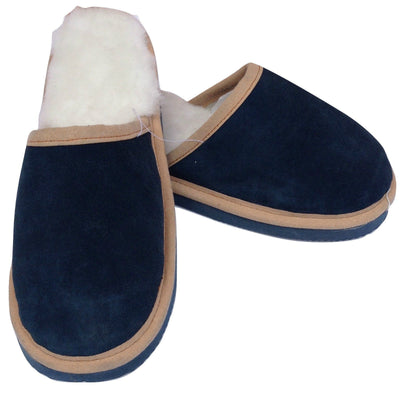 100% Sheepskin Moccasin Slippers Winter Genuine Scuffs Slip On Mens Womens Payday Deals