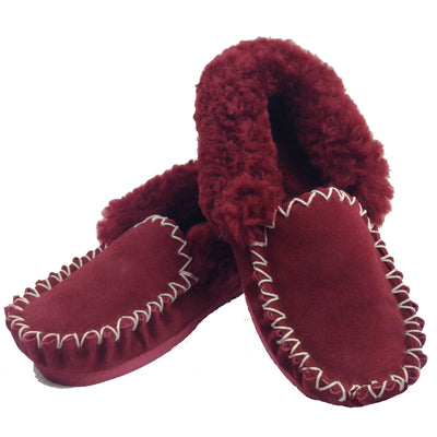 100% Sheepskin Moccasins Slippers Winter Casual Genuine Slip On UGG Non-Slip