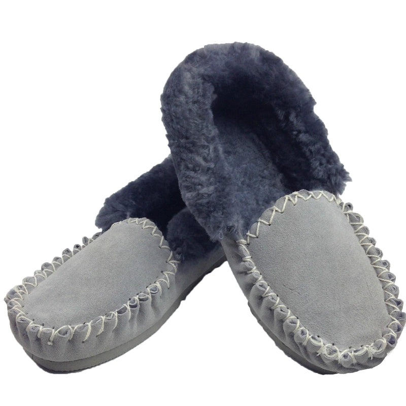 100% Sheepskin Moccasins Slippers Winter Casual Genuine Slip On UGG Non-Slip Payday Deals