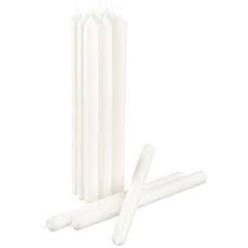 100 wholesale pack white wax 20cm taper church house vigil candleabra candle 2CM WIDE Payday Deals