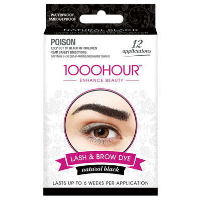 1000 Hour Eyelash & Brow Dye Kit Natural Black