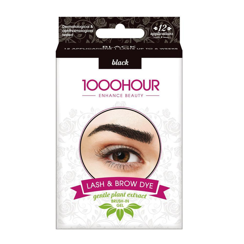 1000 Hour Plant Extract Eyelash & Brow Dye Kit Natural Black Payday Deals