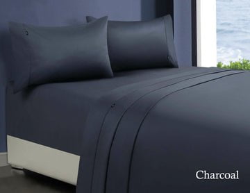 1000tc egyptian cotton sheet set 1 queen charcoal Payday Deals