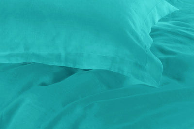 1000TC Tailored Double Size Teal Duvet Doona Quilt Cover Set Payday Deals