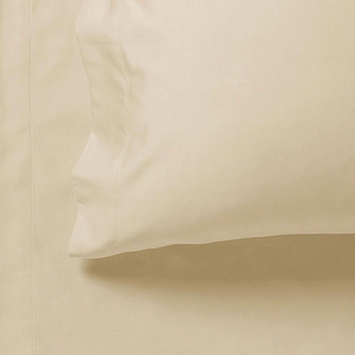 1000TC Ultra Soft Fitted Sheet & Pillowcase Set - Single Size Bed - Beige Payday Deals