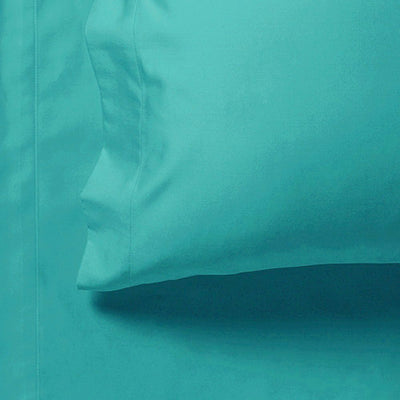 1000TC Ultra Soft Fitted Sheet & Pillowcase Set - Single Size Bed - Teal Payday Deals